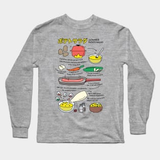 Japanese Patato Salad Recipe Long Sleeve T-Shirt